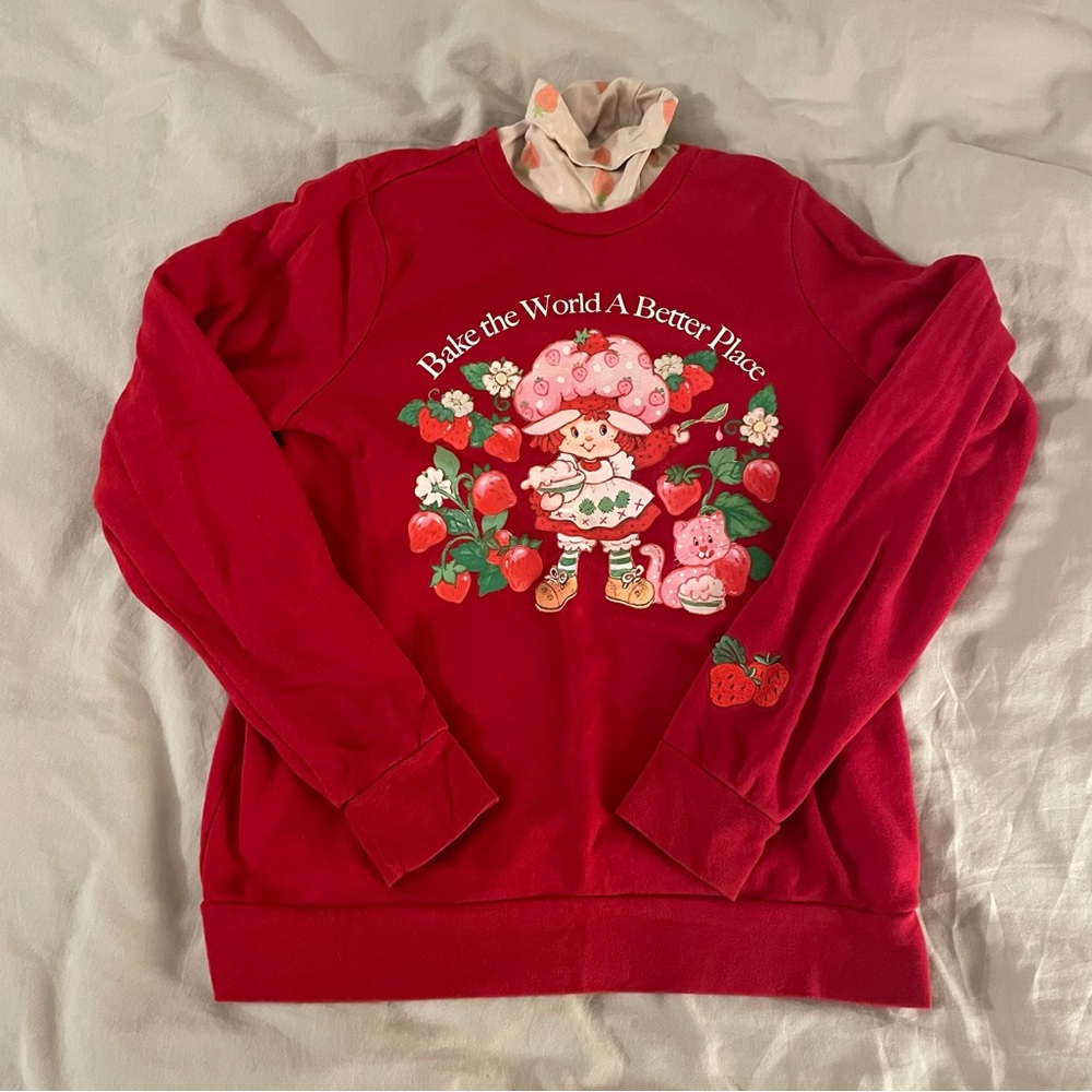 BoxLunch Strawberry Shortcake Red Graphic Sweater